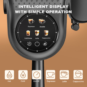 จอแสดงผล LCD 1400W 1.1 ลิตร เครื่องชงกาแฟเอสเพรสโซ่กึ่งอัตโนมัติ สำหรับใช้ในบ้าน สำนักงาน ร้านอาหาร คาเฟ่ - Product Image 6