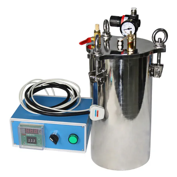 304 Stainless Steel Glue Dispenser Pressure Tank With Electric Heating Package Temperature Control Box