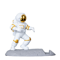 Support de téléphone portable au design créatif de dessin animé 3D d'astronaute, support de tablette cool et amusant, étanche, pour le jeu sur bureau et l'utilisation au lit