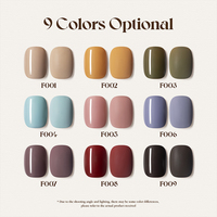 GULAURI – Kit de vernis à ongles gel 9 couleurs automne, tons terreux mats, haute pigmentation, à retirer par trempage, fournitures de salon, parfait pour les ongles saisonniers