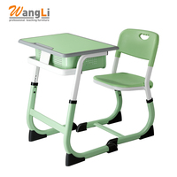 Ensemble bureau et chaise pour école primaire, mobilier pour enfants, ensemble bureau et chaise pour salle de jeux, ensemble bureau de formation avec tiroirs