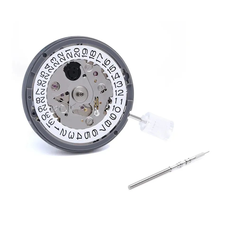 White Calendar Japanese Original NH35 High Accuracy 24 Jewelry Automatic Mechanical Watch Movement