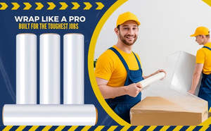 Công nghiệp Stretch <span class=keywords><strong>Wrap</strong></span> phim rõ ràng nhựa chịu nước Heavy-Duty cho di chuyển đóng gói Pallet - Product Image 3