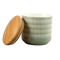 Boîte à thé en céramique avec couvercle, 600ML, 21OZ, personnalisé, rangement de biscuits, sucre noix, aliments secs, accessoires de cuisine domestique