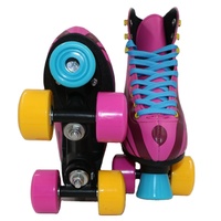 Chaussures de patins à roulettes quad en cuir PVC durables et confortables fabriquées en Chine pour enfants
