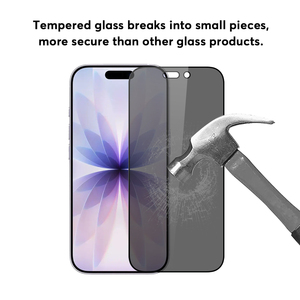 Verre trempé anti-rayures à <span class=keywords><strong>couverture</strong></span> complète pour iPhone 17 Protecteur d'écran de confidentialité - Product Image 4