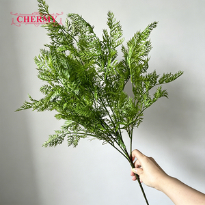 TH1587 Chermy Vente en gros de feuilles de <span class=keywords><strong>fougère</strong></span> artificielles, types variés, tiges de <span class=keywords><strong>fougère</strong></span> en plastique vertes pour la décoration de mariage, de fête, de remise de diplôme et de Noël - Product Image 3