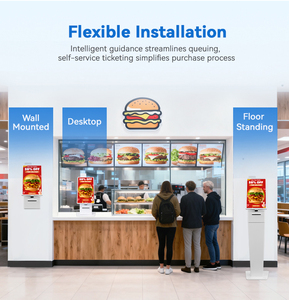 TouchWo New Arrival Kiosk-touchscreen Flexible Custom Fast Food <strong>Queue</strong> Management <strong>Ticket</strong> Selfservice Kiosk - Product Image 5