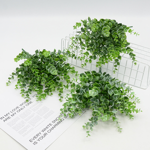 Piante Verdi Artificiali Ornamenti di <span class=keywords><strong>Eucalipto</strong></span> Mazzo di Foglie Erba Decorativa Piante Artificiali - Product Image 4