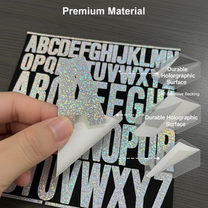 Autocollants personnalisés, auto-adhésifs, imperméables, décoratifs, découpés, imprimés numériquement, avec lettrage doré - Product Image 3