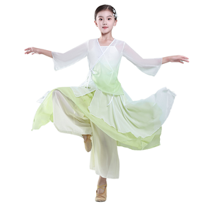 Traje <span class=keywords><strong>de</strong></span> baile clásico para niños Traje <span class=keywords><strong>de</strong></span> actuación Vestido <span class=keywords><strong>de</strong></span> baile chino que fluye Traje <span class=keywords><strong>de</strong></span> baile para niños Estilo chino - Product Image 5