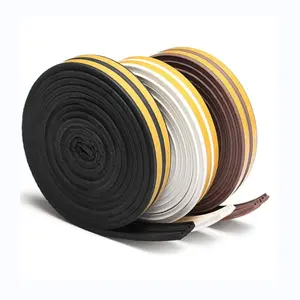 Zelfklevende D-Vorm Spons/Foam Rubber Afdichting Strip Voor Houten Deur