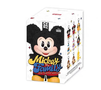 Nouvelle Série de Porte-clés 100% Originaux La Famille Mickey Adorablement Réunie, Figurines Artisanales d'Anime en Vinyle, Boîte Mystère Cadeau