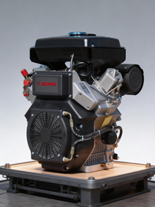 <span class=keywords><strong>Moteur</strong></span> diesel 20 CV 912 cm³ bicylindre en V 4 temps refroidi par air avec démarrage électrique, norme d'émission Euro 5, pour générateur et motoculteur - Product Image 2