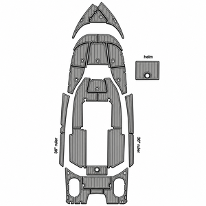 Kit de Almohadillas de Espuma EVA para Consola Central de Barco de Pesca Blazer Bay, Suelo Marino Antideslizante con Tapete para Timón - Product Image 4
