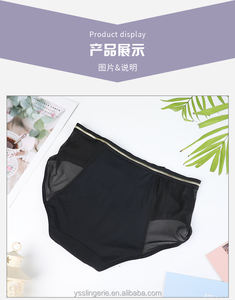 กางเกงในประจำเดือนแบบกันรั่วซึม OEM/ODM รุ่นใหม่ เอวกลาง ผ้ายืดสแปนเด็กซ์ ระบายอากาศได้ดี สำหรับผู้ใหญ่ สไตล์โกธิค ฮิปสเตอร์ - Product Image 5