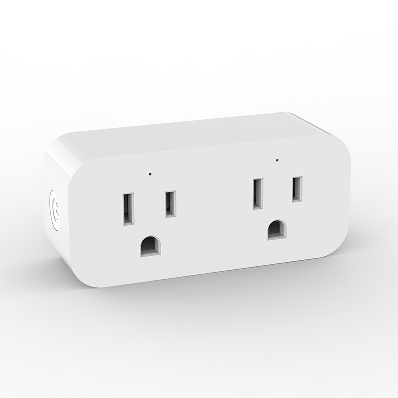 Smart Double Plug with US Plug for Simple Setup Compatible with <strong>Alexa</strong> & Google Home and IOS Devices