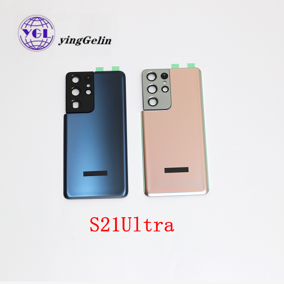 Стеклянная Крышка батарейного отсека для Samsung Galaxy S21 Ultra Plus S21Plus S20U S21 +