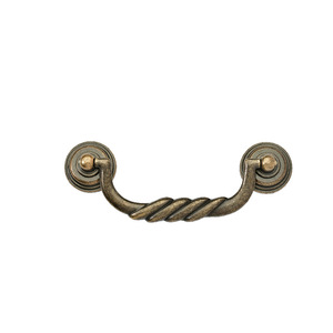 Poignée de tiroir en alliage de zinc européen, plaquée bronze, forme barre, durable, pour meuble et armoire - Product Image 3