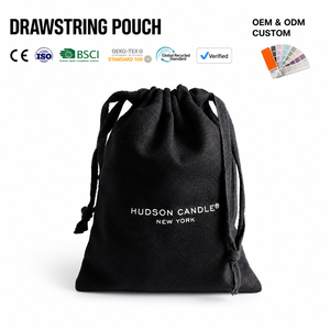 Pochette en toile recyclable avec cordon de serrage et logo personnalisé, impression sérigraphique pour la promotion - Emballage cadeau, housse anti-poussière pour chapeau et chaussures - Product Image 1