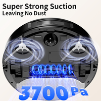 GEERLEPOL Robot aspirateur à navigation laser intelligent TUYA Wi-Fi APP Alexa Control EU Dry Mopping Home Appliance Sweeping