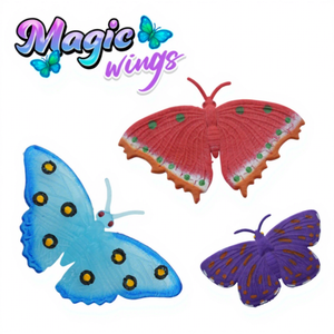 Nuevo juguete elástico de mariposa colorido que brilla en la oscuridad alas mágicas TPR juguete de mariposa juguete de baño para niños - Product Image 1