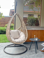 Panier en rotin de loisirs pour l'extérieur, balançoire intérieure et extérieure, balcon, hamac de jardin, nid d'oiseau, panier 3 pièces de meubles