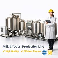 Ligne de transformation du lait en poudre à petite échelle, ligne de pasteurisation du lait, machine à fabriquer du yaourt, lait
