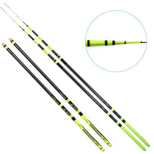 Caña de pescar telescópica personalizable de 19 pies, carrete de bambú único de 3,6-10m, Material de carbono para pesca en el mar, originado en Taiwán - Product Image 5