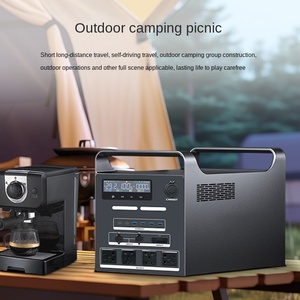 Alimentation électrique extérieure 220V, grande capacité, batterie LiFePO4, portable, camping, voiture, stockage d'énergie domestique, onde sinusoïdale pure, rechargeable - Product Image 4