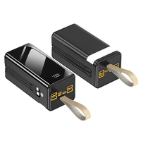 Batterie externe personnalisée avec LOGO, grande capacité 0/40000/50000/60000mAh, idéale pour les cadeaux, les activités de plein air et l'éclairage de camping