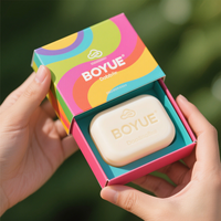 Boîtes d'emballage en carton pliables personnalisées avec matériau recyclé, feuille d'or, laminage brillant UV pour huile essentielle et usage cadeau