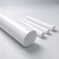 Tige ronde en PTFE renforcée de fibres de carbone (15 % ou 25 %) résistante à l'usure pour composants de roulement usinés CNC