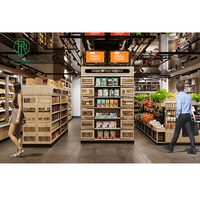 Pioneer – présentoir haut de gamme en bois sur pied pour supermarché, biscuits, bonbons, noix, Snacks