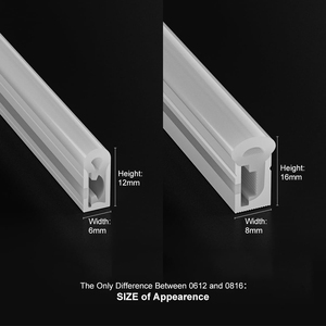 Bande lumineuse LED né<span class=keywords><strong>on</strong></span> RGB ESANN en silicone 6x12mm, étanche IP67, 12V/24V, télécommande via application, éclairage flexible pour maison et TV - Product Image 4