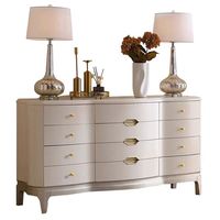 Commode à tiroirs de style américain JINS, en bois massif, buffet de salon, meuble moderne de luxe en chêne blanc