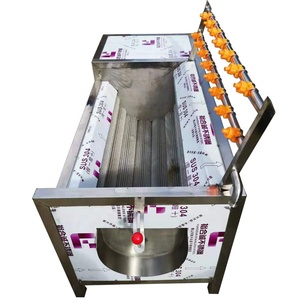 Lave-légumes en acier inoxydable Yuhesheng SUS 304, fonctionnement facile, grande capacité, nettoyeur à tambour rotatif en acier inoxydable - Product Image 2