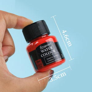 Giorgione Factory OEM 25ml Ensemble de <span class=keywords><strong>peinture</strong></span> acrylique, aquarelle, <span class=keywords><strong>gouache</strong></span> et pour affiches, 6 couleurs, avec toile gratuite pour toile, tissu et verre - Product Image 2