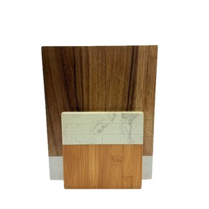 Wooden Marble Cutting Board Square Multifunctional For Kitchen <b>Camping</b> Travel Fruit Prep - Product Image 1