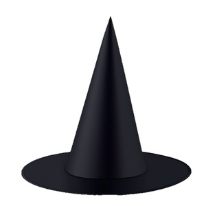 Sombrero de Mago de Halloween, Negro, de Poliéster, Accesorios de Disfraz para Adultos, Sombrero de Bruja Mágico para Hombre - Product Image 5