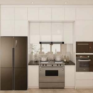 Muebles de Cocina Blancos, Organizador de Gabinete de Cocina, Gabinete de Cocina Lacado, Mini Gabinete de Cocina Brillante, Mejores Gabinetes de Cocina Modernos - Product Image 2