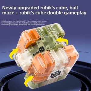 <span class=keywords><strong>Cubo</strong></span> laberinto de bolas rodantes transfronterizo <span class=keywords><strong>3x3</strong></span> de plástico, juguete de lógica mágica para batalla PK, alivio del estrés para niños - Product Image 3