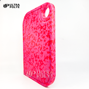 <span class=keywords><strong>Planche</strong></span> à découper en plastique recyclé de qualité alimentaire FDA, écologique, colorée, en terrazzo, forme personnalisée pour la cuisine et la décoration - Product Image 2