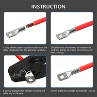 Cosses de câble électriques SC en cuivre étamé, bornes à sertir, cosses annulaires en cuivre, connecteur de câble YOJIU 380V, borne de batterie