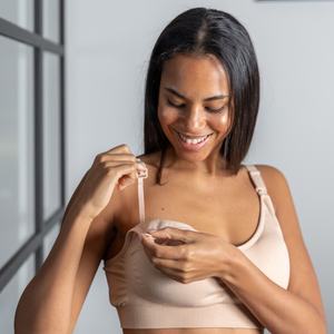 YOUHA Soutien-gorge d'allaitement et de pompage mains libres pour la maternité, doux, confortable, respirant et réglable - Product Image 1