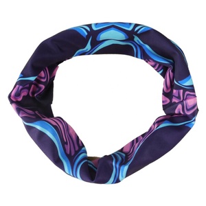 Polaina de cuello de seda de leche Anti-UV multifuncional personalizada moda calavera Helloween media máscara sin costuras pañuelos tubulares cálidos - Product Image 3