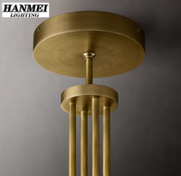 Lustre circulaire suspendu à hauteur réglable de style industriel moderne pour salon E26 pour utilisation hôtelière, installation incluse