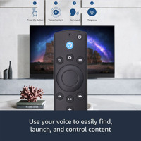L5B83G télécommande intelligente pour Amazon TV Fire Stick Cube 1ère génération et 2ème contrôleur de recherche vocale sans fil avec Microphone