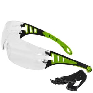 Lunettes de sécurité industrielles avec logo personnalisé, monture en PC, lentilles anti-impact et anti-rayures, équipement de protection individuelle - Product Image 1