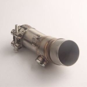 Adaptateur de tuyau d'échappement pour moto Kawasaki ER6N en acier inoxydable, section intermédiaire courbée pour modification et amélioration de moto de rue - Product Image 4